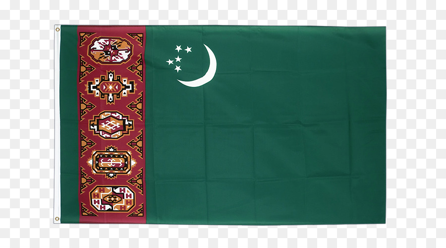 Turkmenistán，Bandera De Turkmenistán PNG