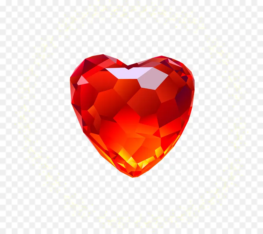 Piedra Preciosa De Corazón Rojo，Corazón PNG