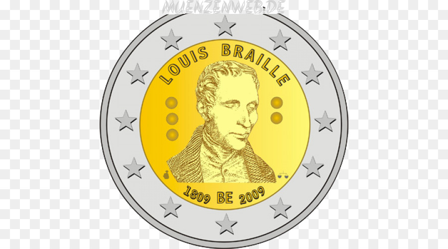Bélgica，Monedas Conmemorativas De 2 Euros PNG