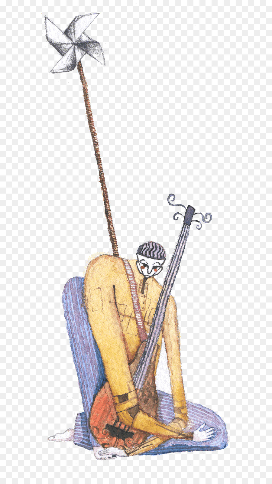 Instrumento De Cuerda Pulsada，De Dibujos Animados PNG