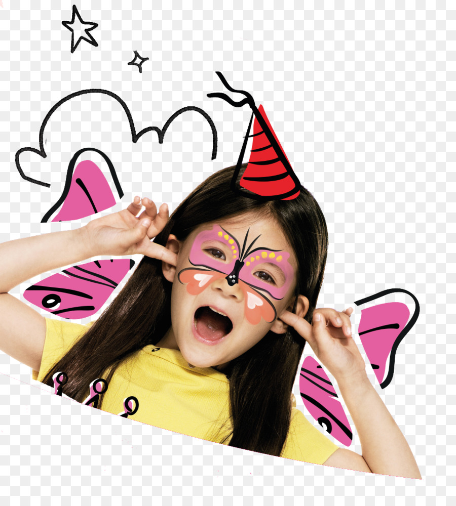 Chica Con Pintura Facial，Niño PNG