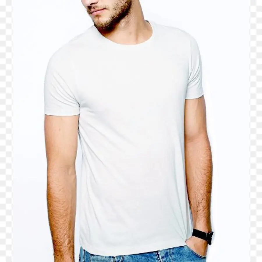 Camiseta Blanca，Casual PNG