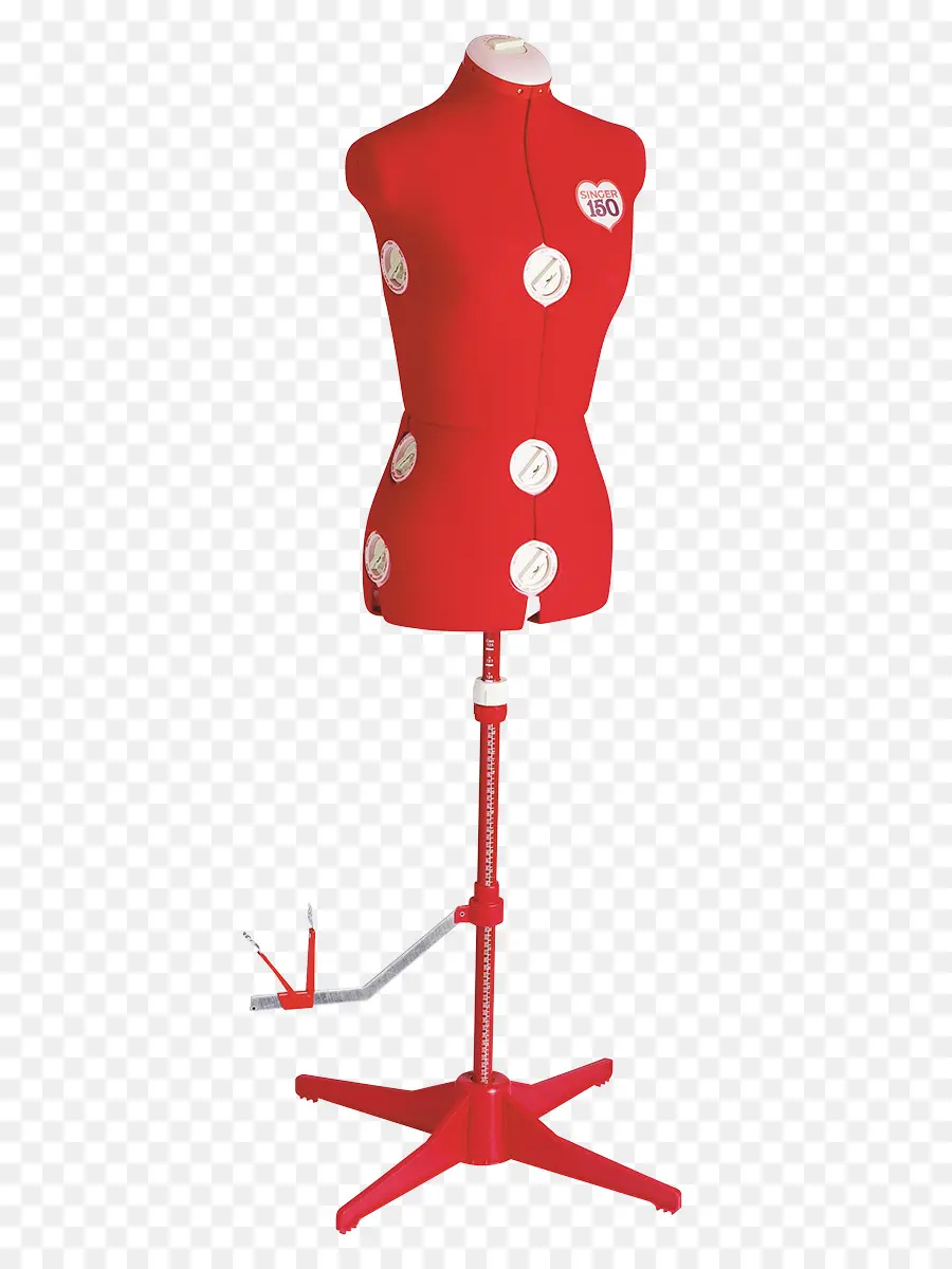 Forma De Vestido Rojo，De Coser PNG