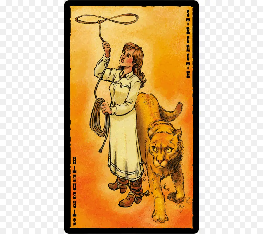 Francés Tarot，La Fuerza PNG