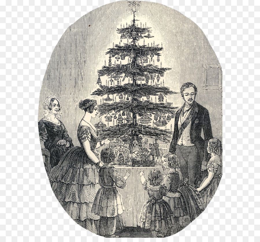 Era Victoriana，árbol De Navidad PNG