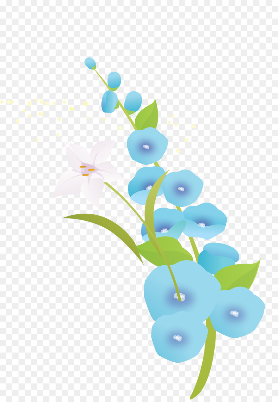 Flores Azules，Naturaleza PNG