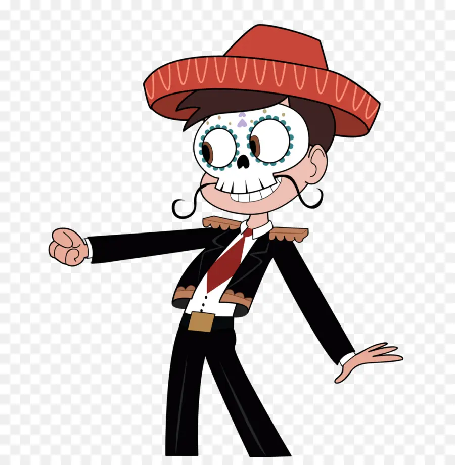 Personaje De Dibujos Animados Disfrazado，Esqueleto PNG