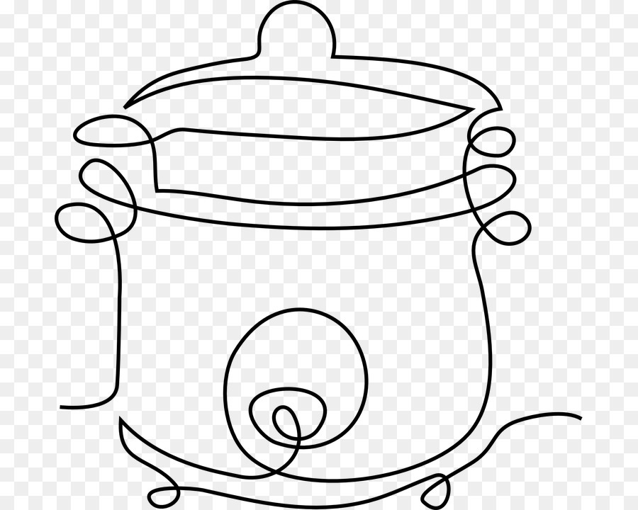 Olla De Cocina，Arte Lineal PNG