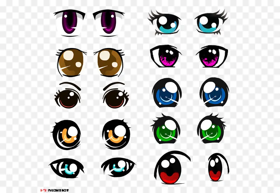 Ojos De Anime，Dibujos Animados PNG