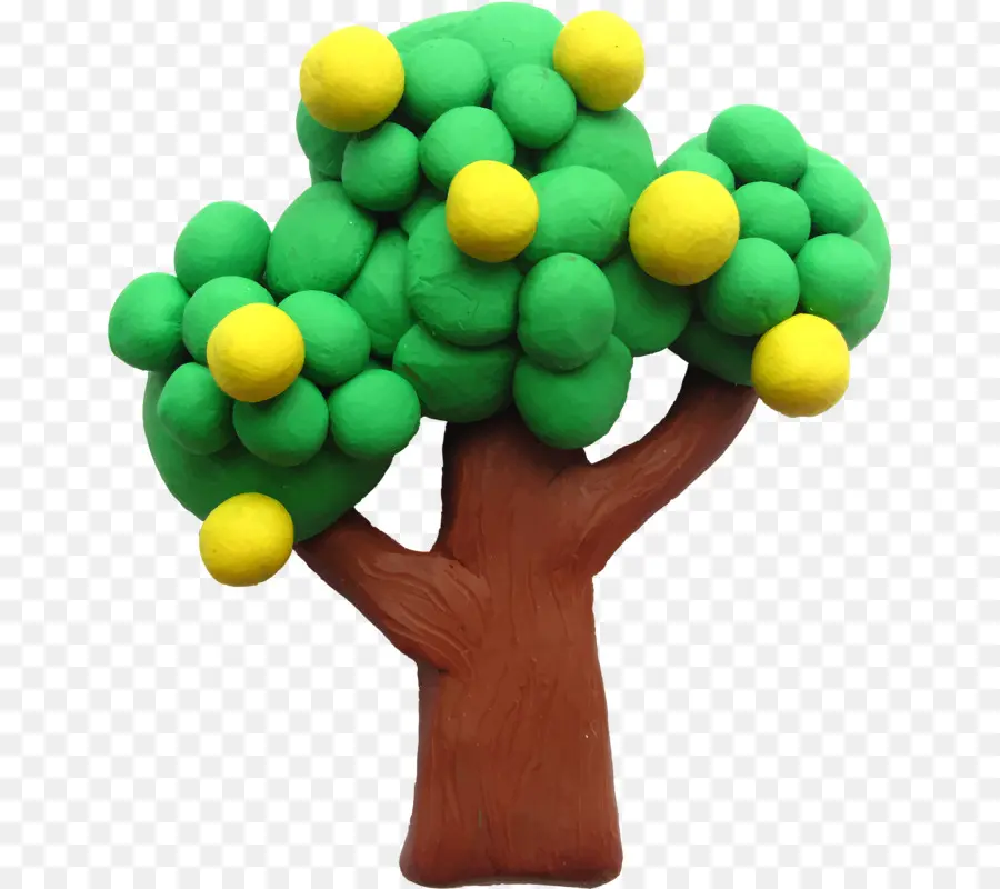 Plastilina，árbol PNG