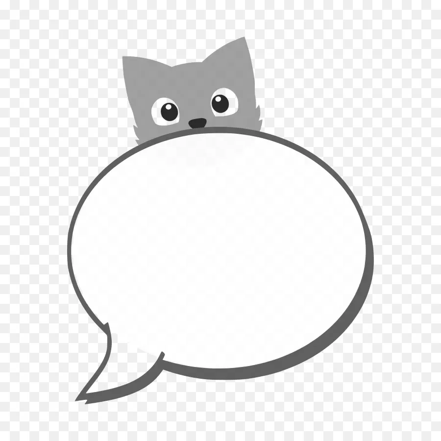 Gato Con Bocadillo，Gatito PNG