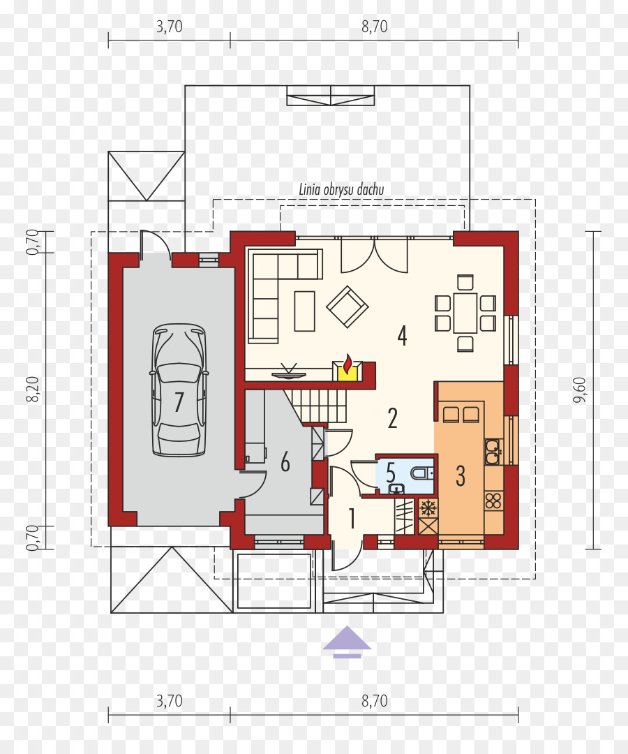 Plan De Piso，Casa PNG