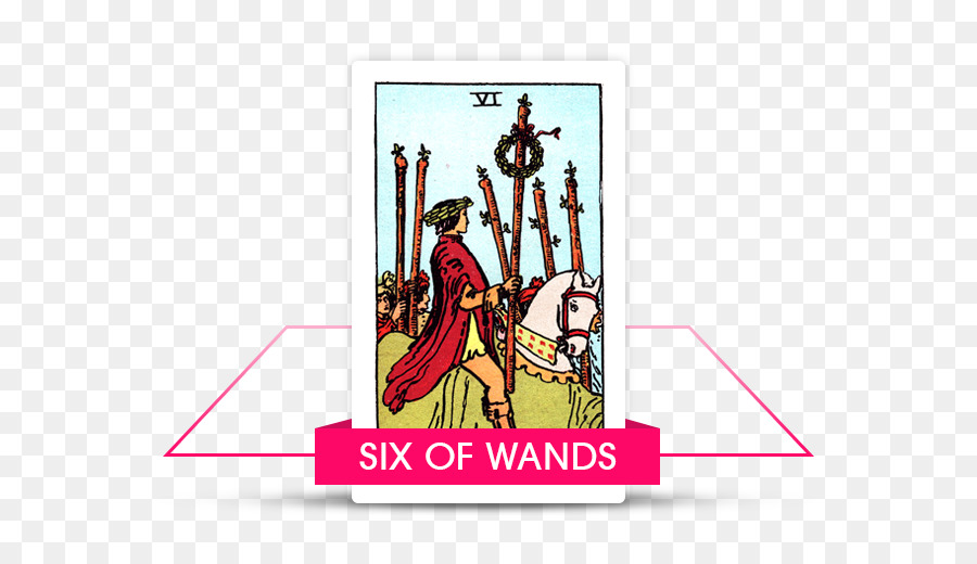 Gueto De Tarot，Seis De Bastos PNG