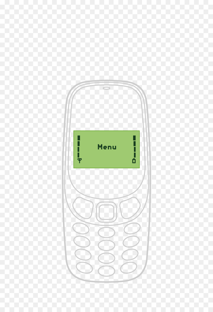 Teléfono Móvil Antiguo，Menú PNG