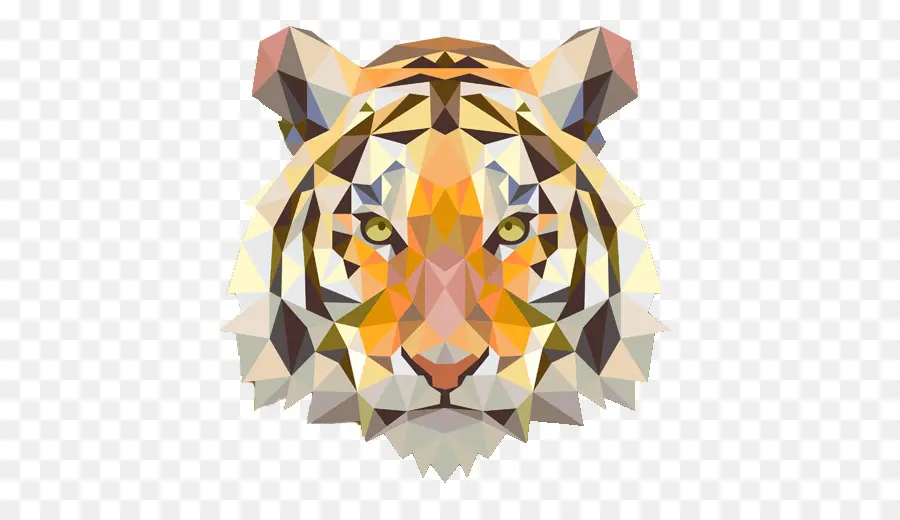 Tigre Geométrico，Salvaje PNG