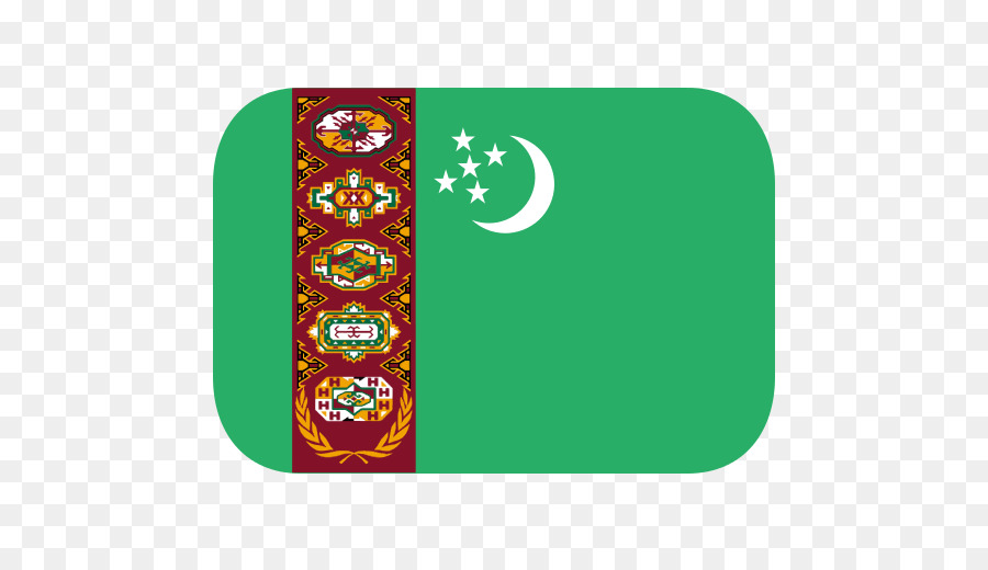 Turkmenistán，Bandera De Turkmenistán PNG