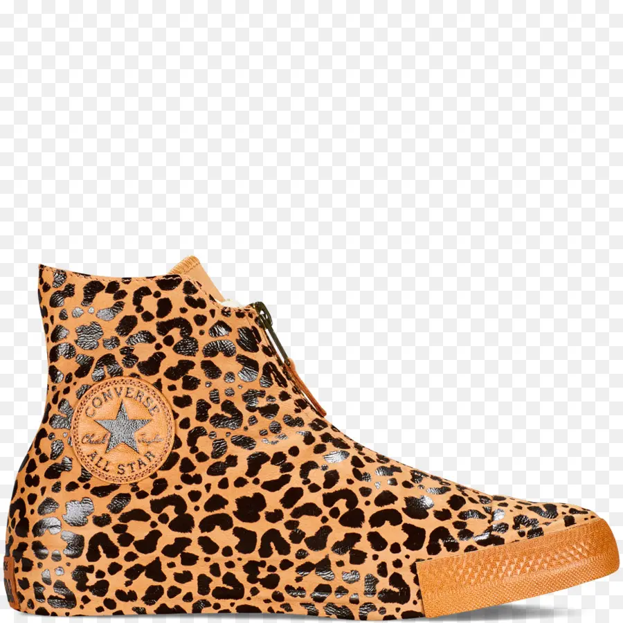 Zapato Con Estampado De Leopardo，Zapatilla PNG