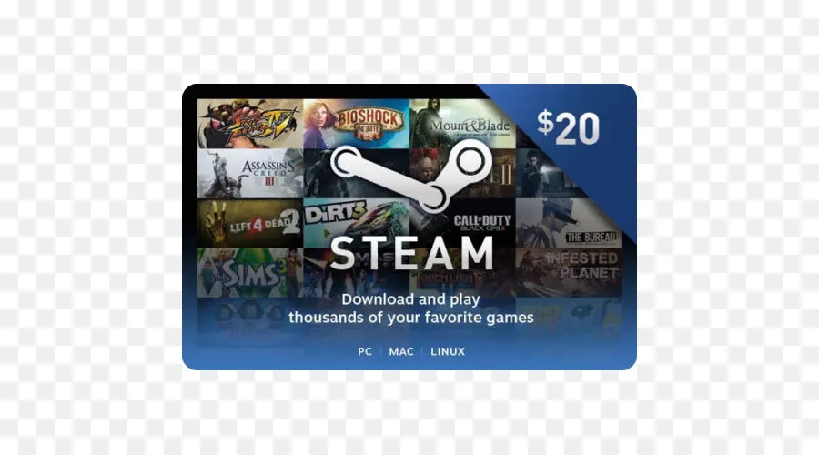 Tarjeta De Regalo De Steam，Juego De Azar PNG