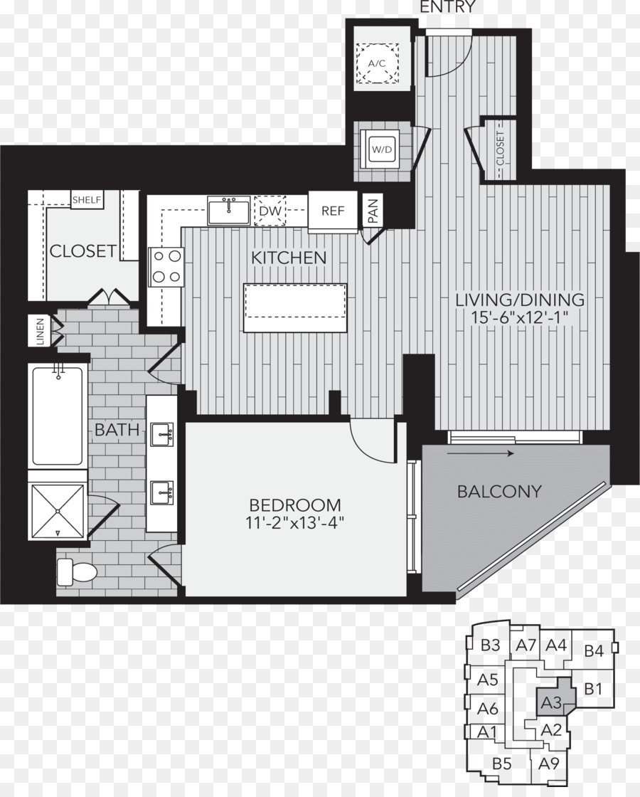 Plan De Piso，Aris Market Square Apartments PNG