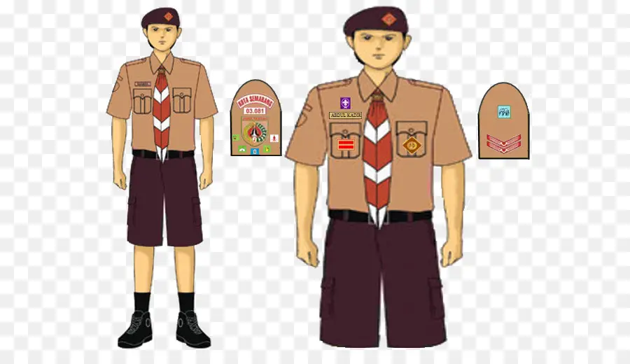 El Movimiento Scout En Indonesia，Uniforme Scout PNG