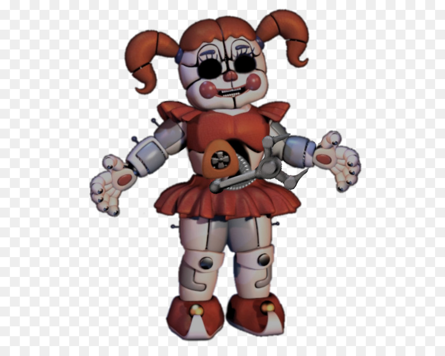 Chica Robot，Vestido Rojo PNG