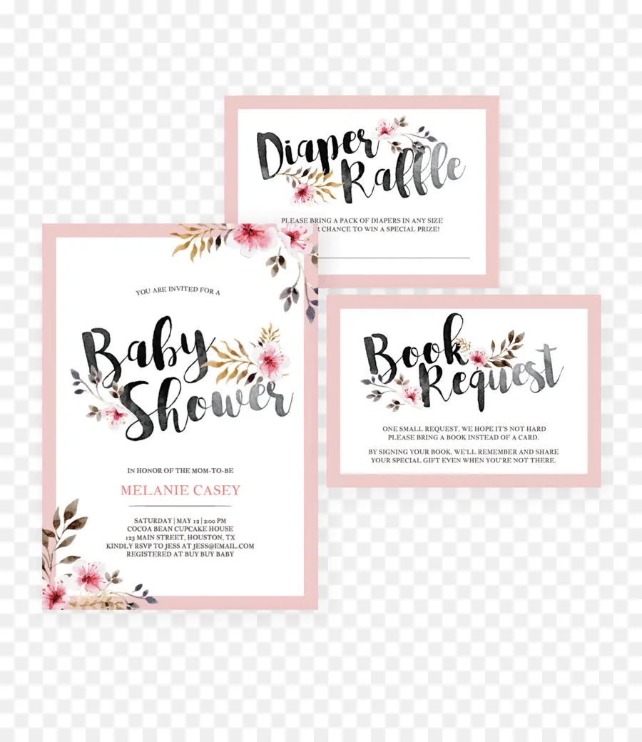 Invitación De Baby Shower，Celebración PNG