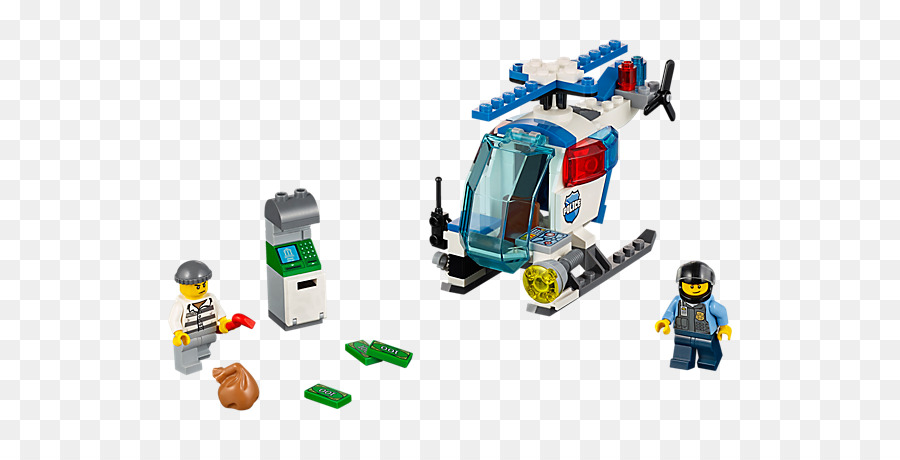 Lego 10720 Juniors Helicóptero De La Policía Chase，Lego PNG