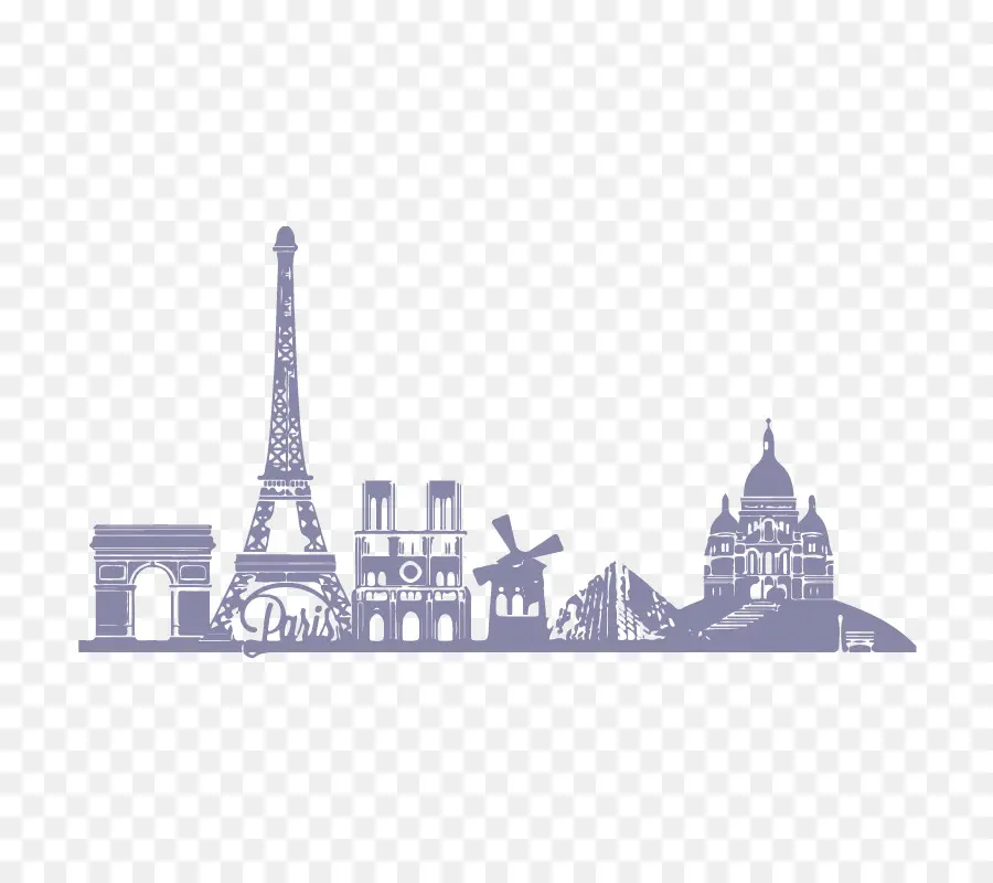 Horizonte De París，Negro PNG