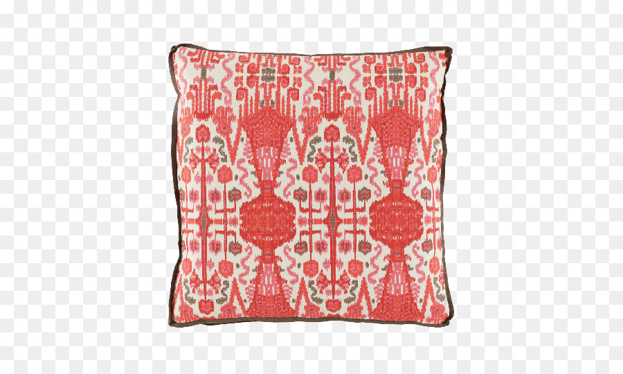 Almohada Estampada Roja，Almohadón PNG