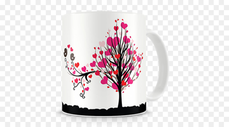 Taza Del árbol Del Corazón，Taza PNG