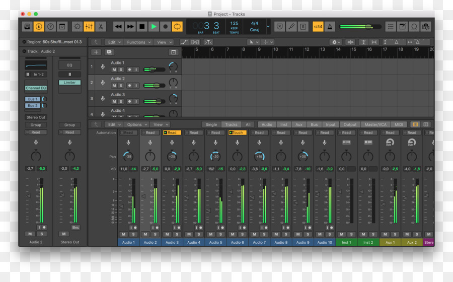 Mezcladores De Audio，Logic Pro PNG