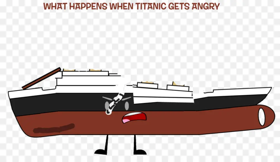 Titanic Enojado，Barco PNG