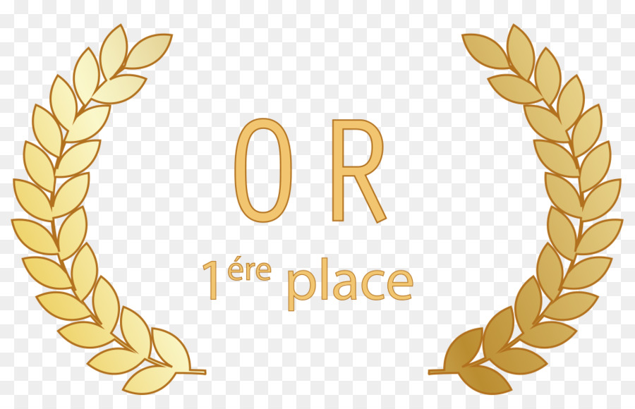 Corona De Laurel De Oro，Primer Lugar PNG