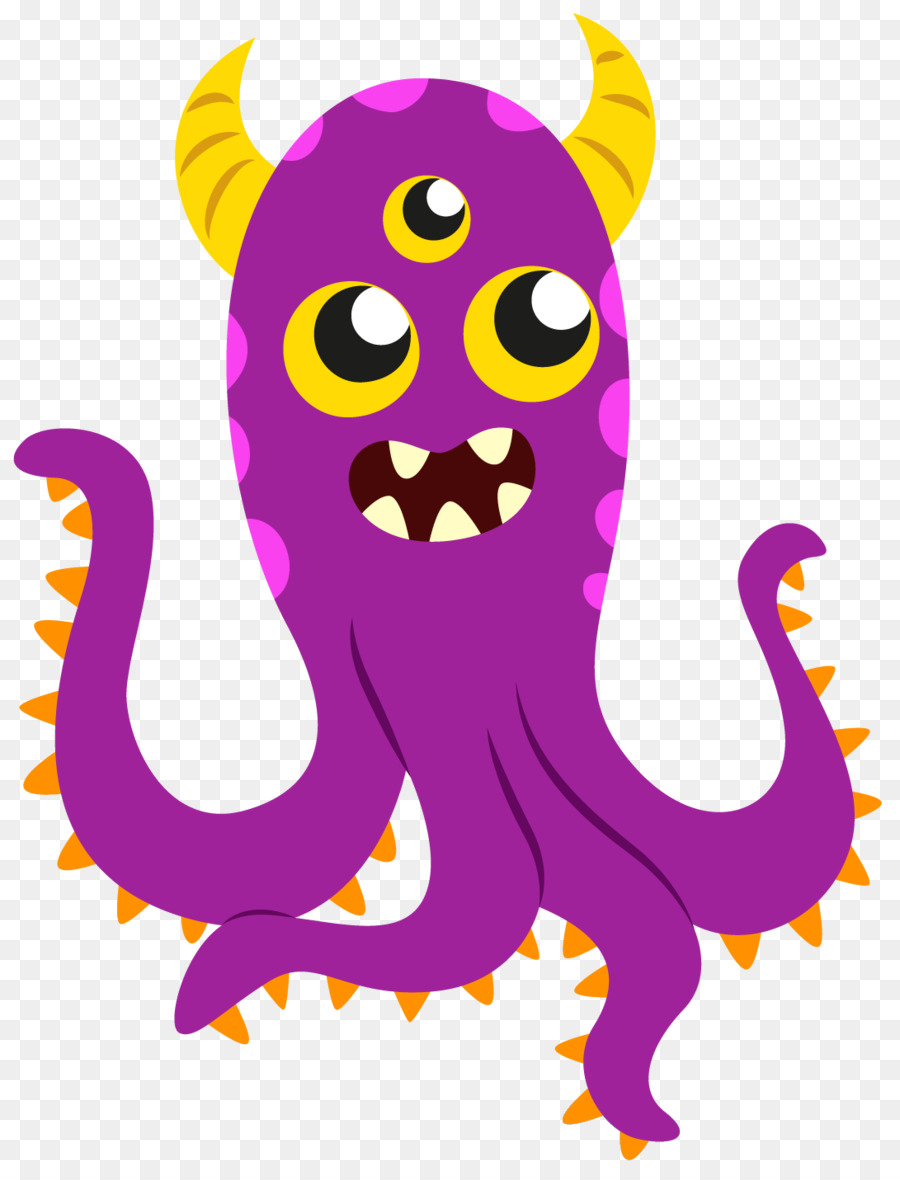 Monstruo Púrpura，Dibujos Animados PNG