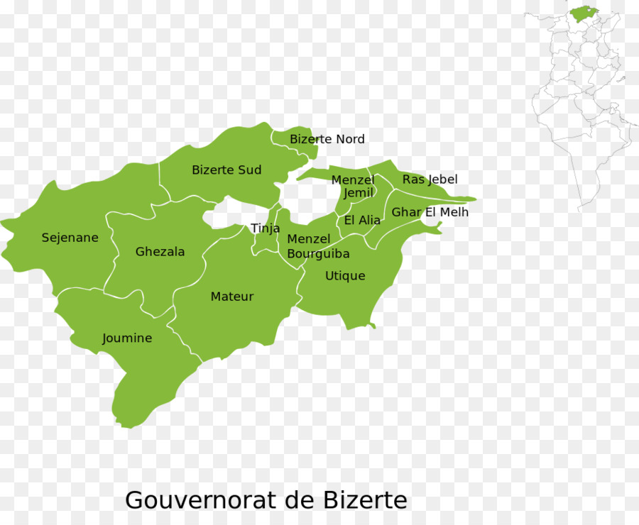 Mapa De Bizerta，Túnez PNG