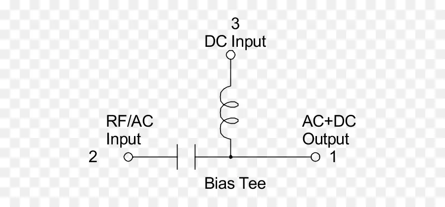 Bias Tee，Diagrama De Circuito PNG