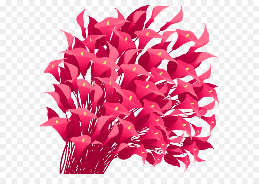 Cortar Flores，Rojo PNG