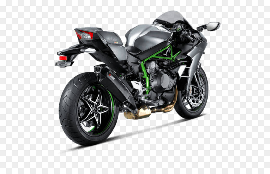 Kawasaki Ninja H2，El Sistema De Escape PNG