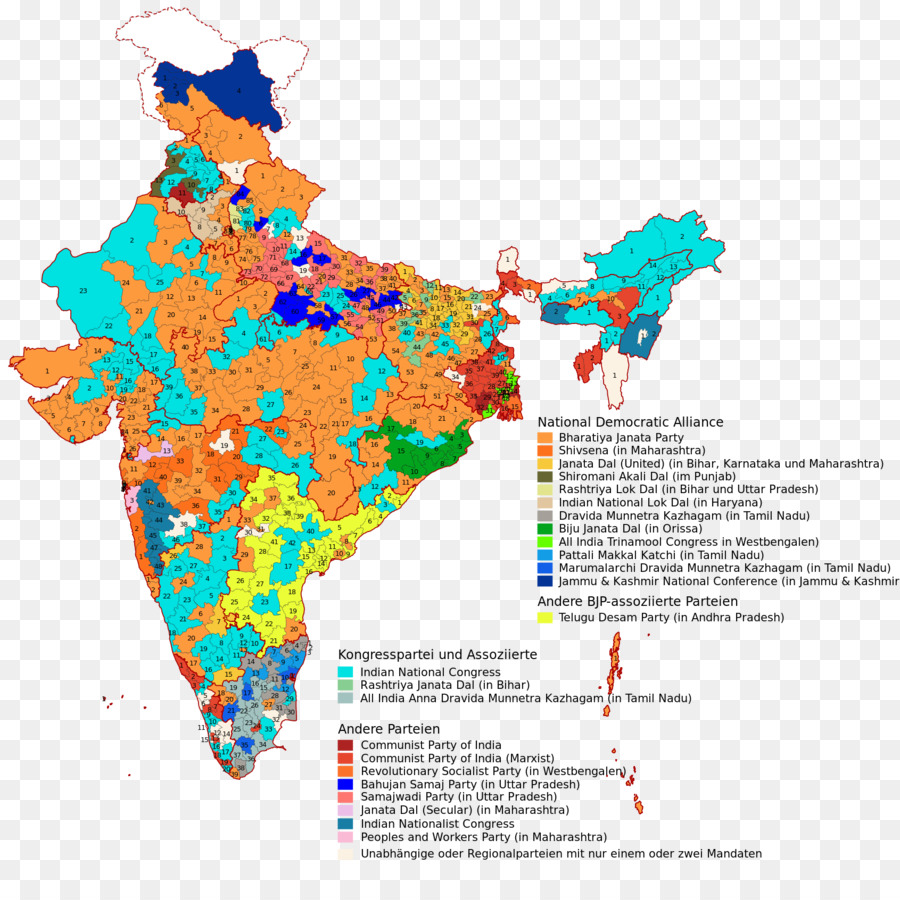 Mapa De La India，País PNG