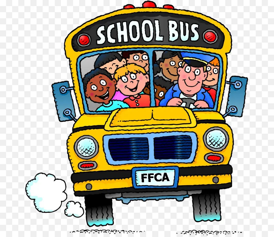 Autobús Escolar，Niños PNG