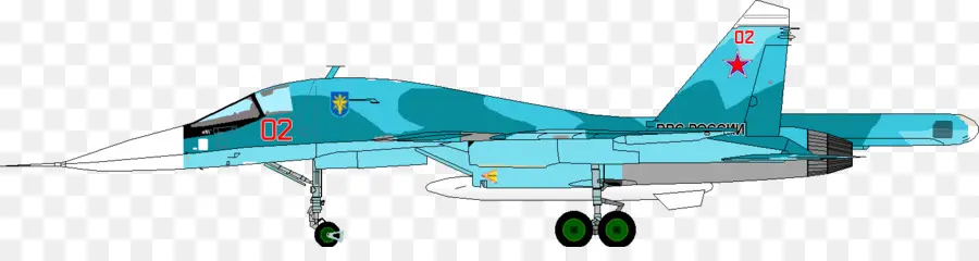 Avión De Combate，Sukhoi Su34 PNG