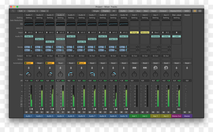 Mezcladores De Audio，Logic Pro PNG