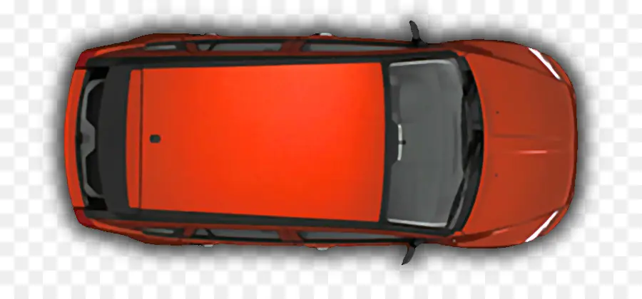 Vista Superior Del Coche Rojo，Automóvil PNG