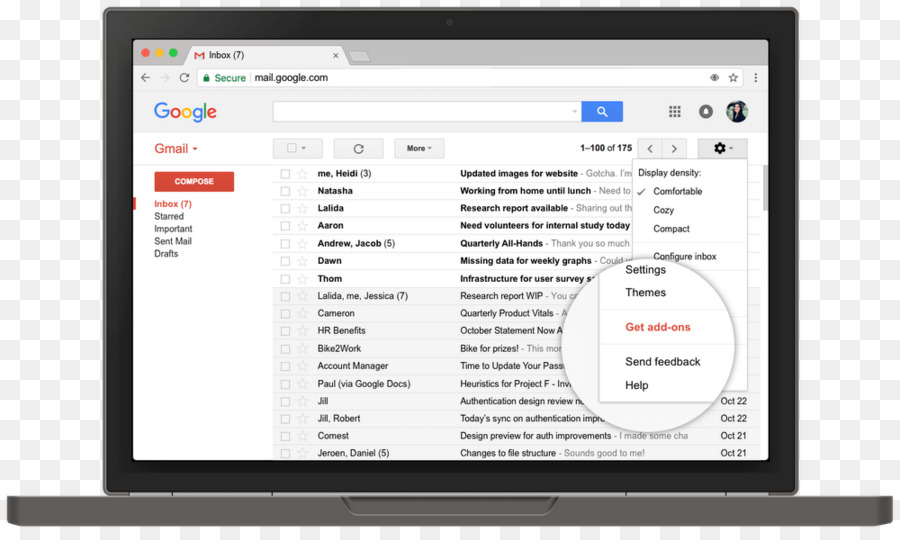 Gmail，Bandeja De Entrada De Gmail PNG