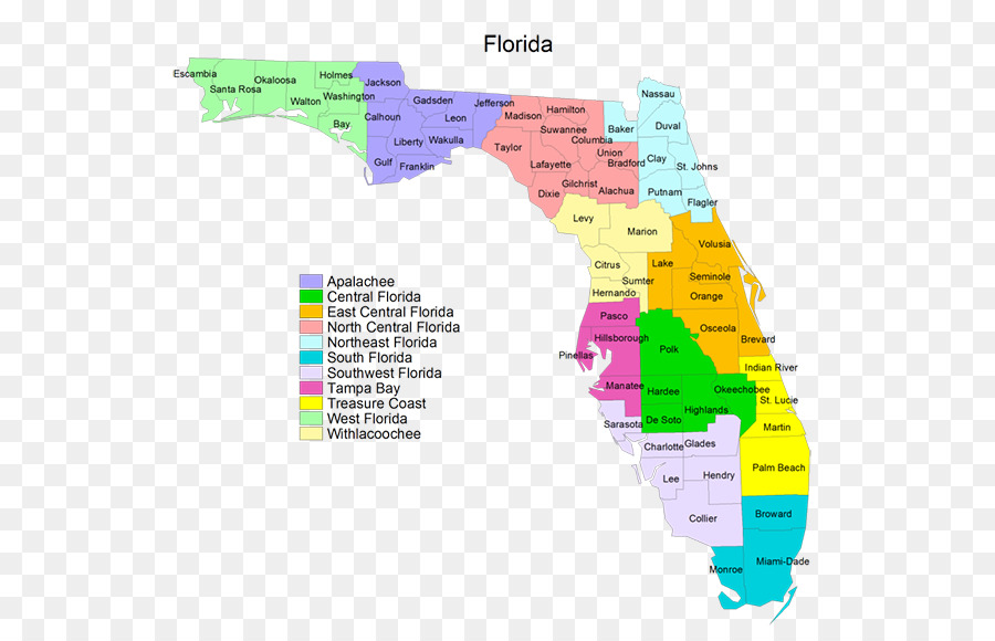 Florida，Mapa PNG