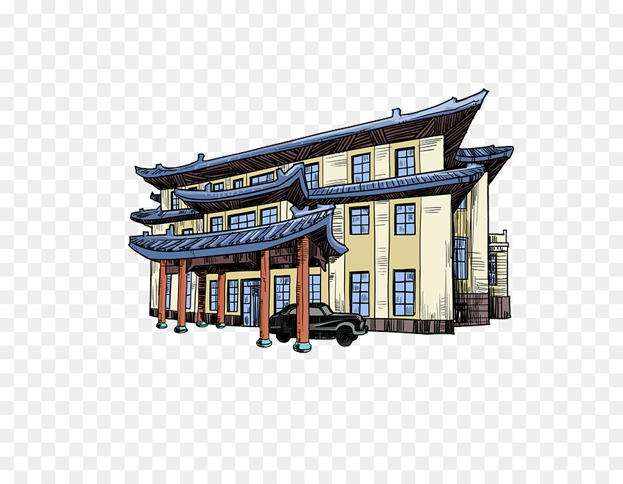 Fachada，La Arquitectura China PNG