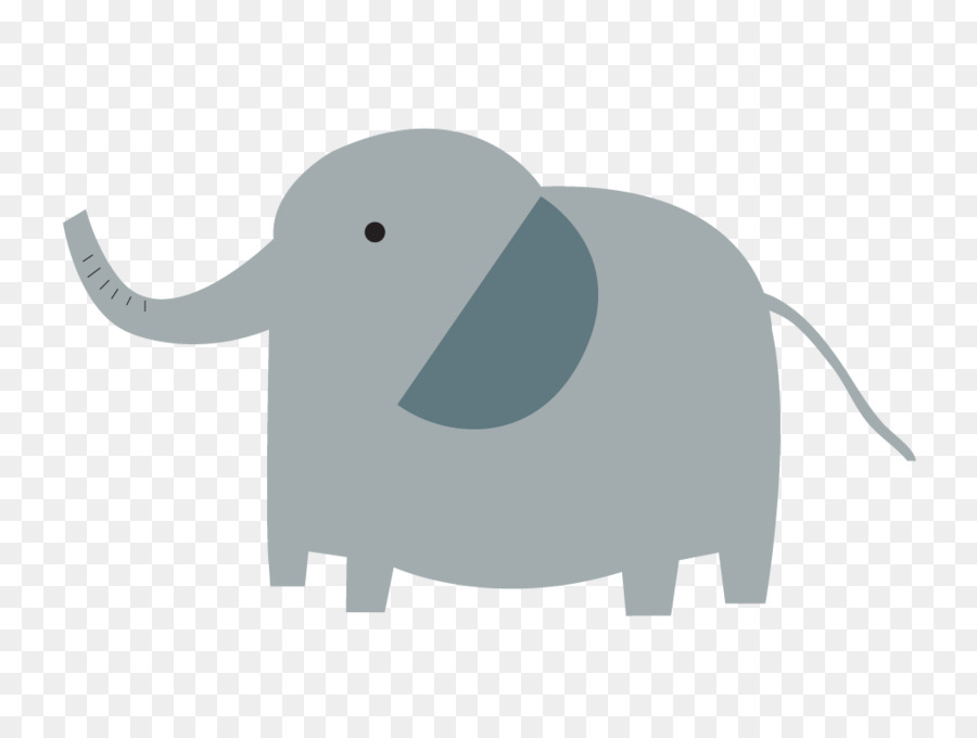 Elefante Dibujo，Azul PNG