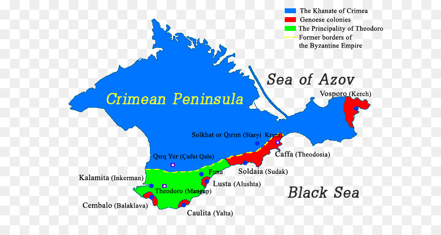 Mapa De La Península De Crimea，Geografía PNG