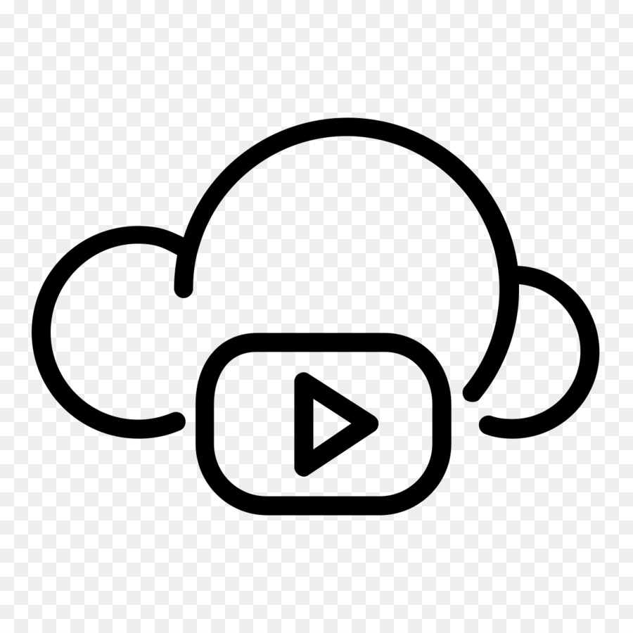 Nube Con Botón De Play，Video PNG