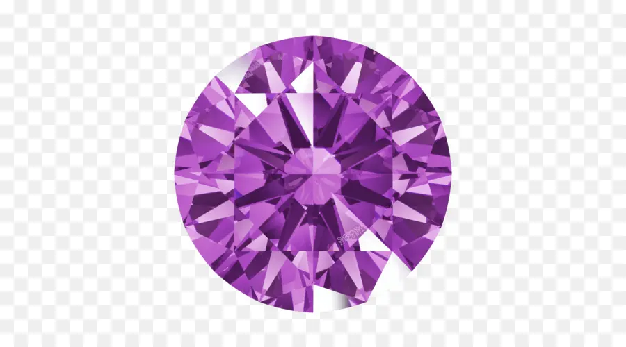 Piedra Preciosa Morada，Joya PNG